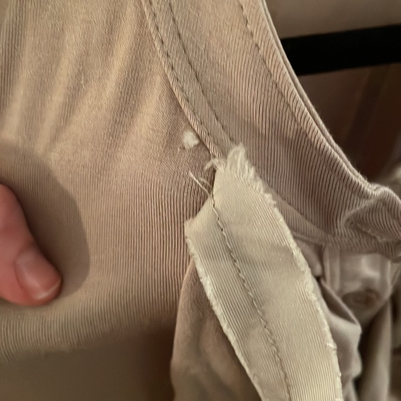 BCBG Max Azria, circa 2010. Slinky blouse with tuxedo shirt style ruffles. - Picture 3 of 5